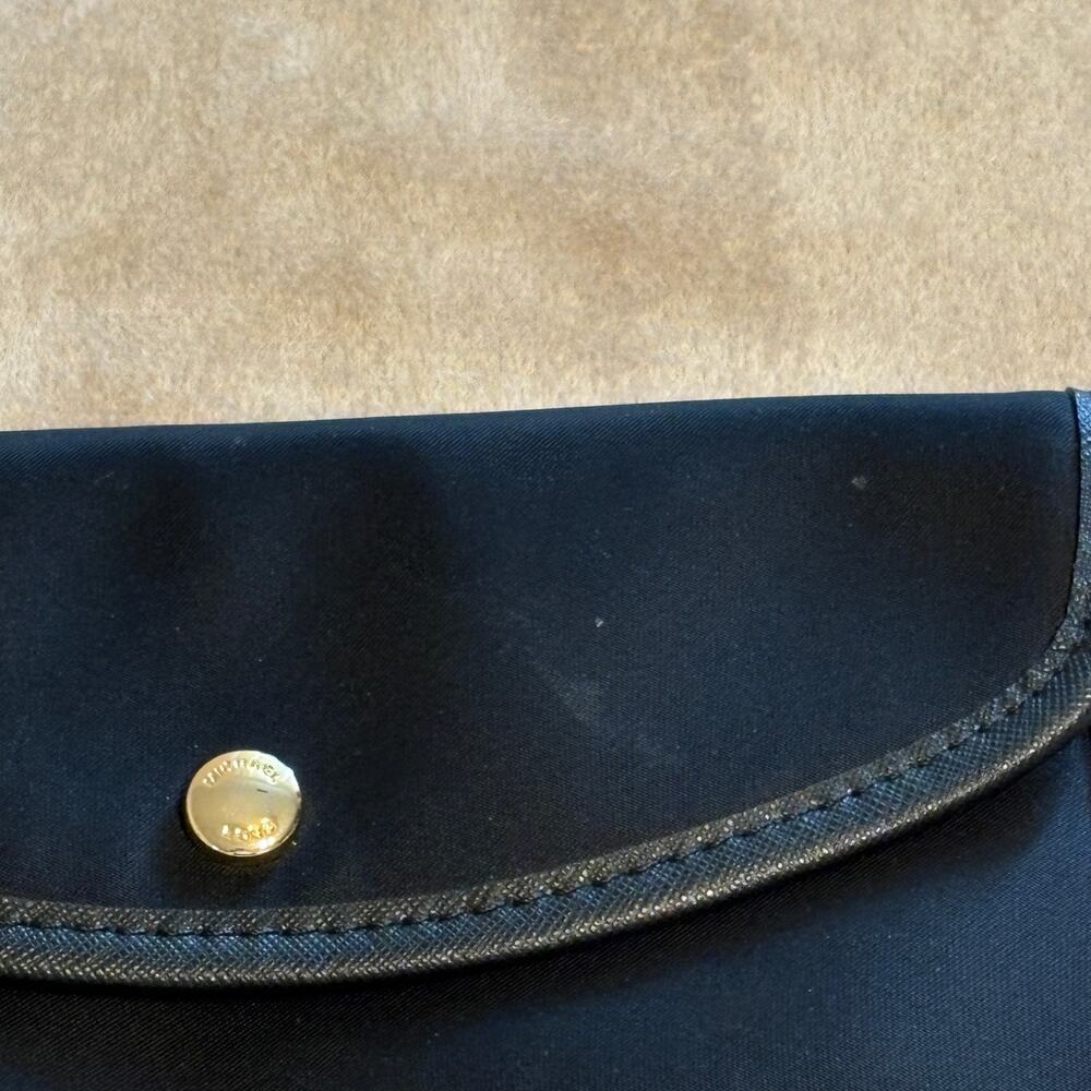Michael Kors Wristlet Black Nylon Snap Envelope Pouch Purse Clutch - Picture 5 of 8